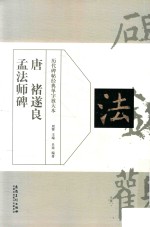 历代碑帖经典单字放大本  唐  褚遂良孟法师碑 封面