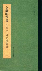 文征明草书千字文湖光披素练 封面