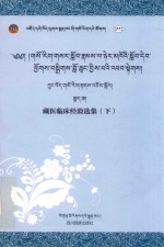 藏医临床经验选集  下 封面