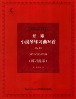 开塞小提琴练习曲36首  Op.20  练习提示 封面
