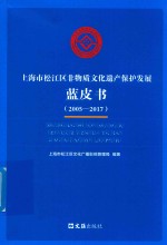 上海市松江区非物质文化遗产保护发展蓝皮书 封面