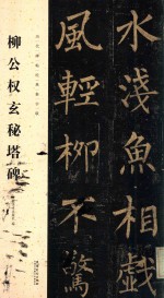 历代碑帖经典集字联  柳公权玄秘塔碑 封面