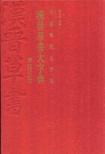 汉晋草书大字典 封面