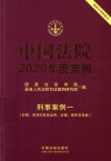 中国法院2020年度案例  19  刑事案例一 封面