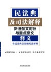 民法典及司法解释及司法解释新旧条文对照与重点条文释义  含民法典总则编司法解释 封面