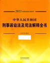 中华人民共和国刑事诉讼法及司法解释全书  含指导案例  2023 封面