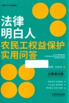 全国八五普法教材  法律明白人农民工权益保护实用问答  以案普法版 封面