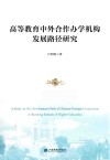 高等教育中外合作办学机构发展路径研究 封面