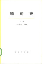 缅甸史  下 封面