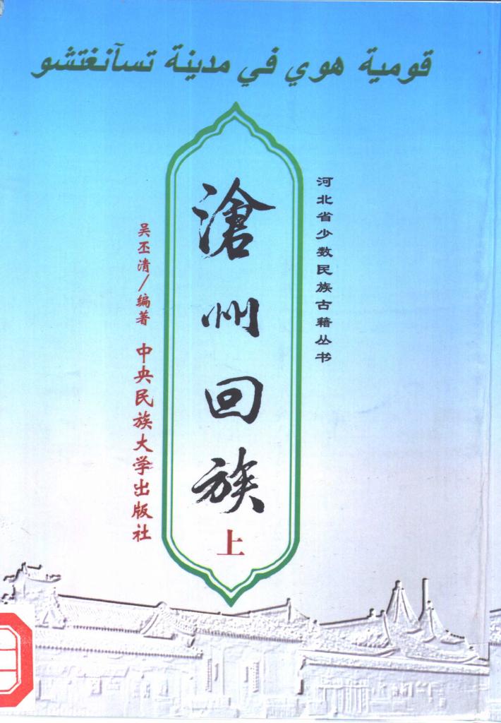 沧州回族  下 封面