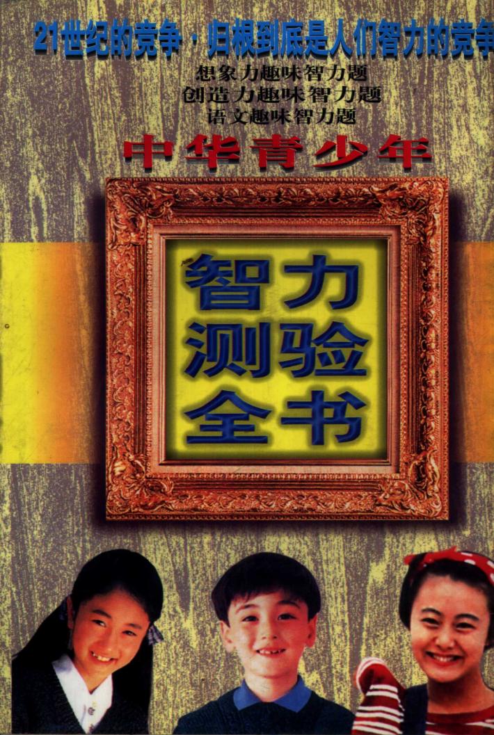 中华青少年智力测验全书  下 封面