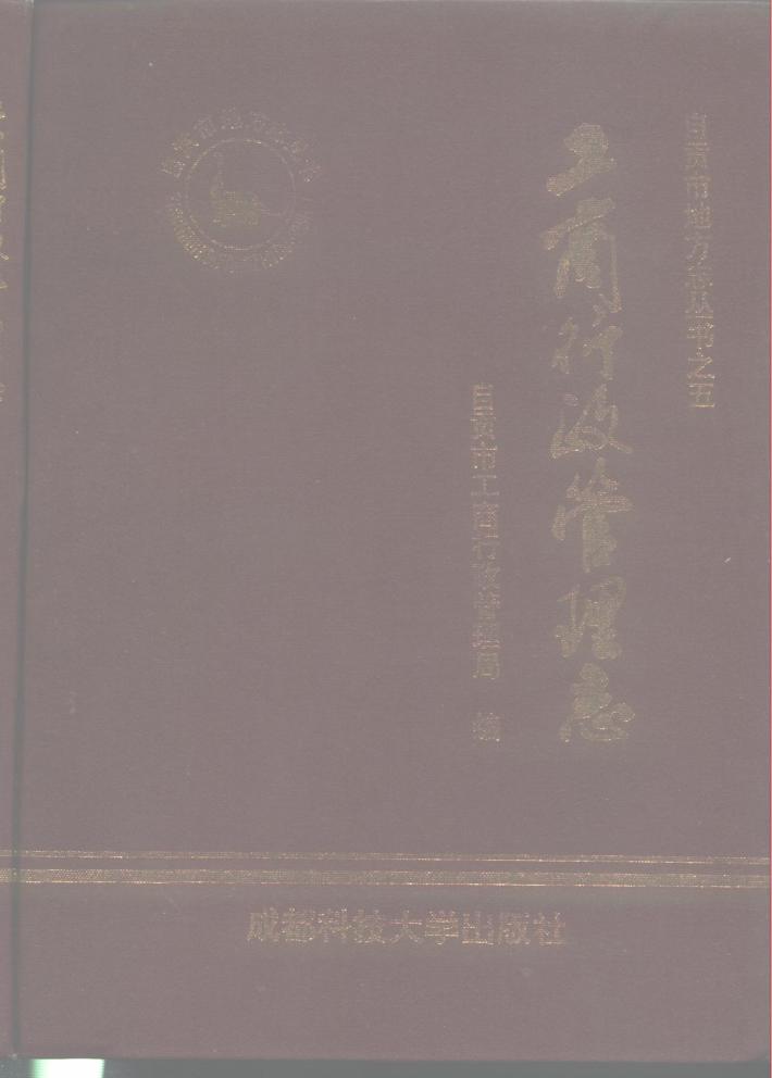 自贡市工商行政管理志  下 封面