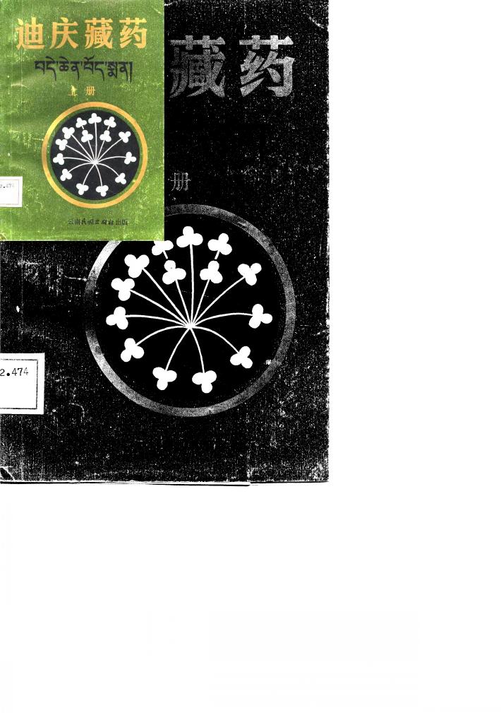 迪庆藏药  下 封面