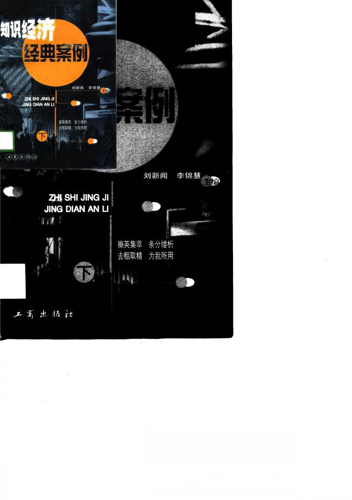 知识经济经典案例  下 封面