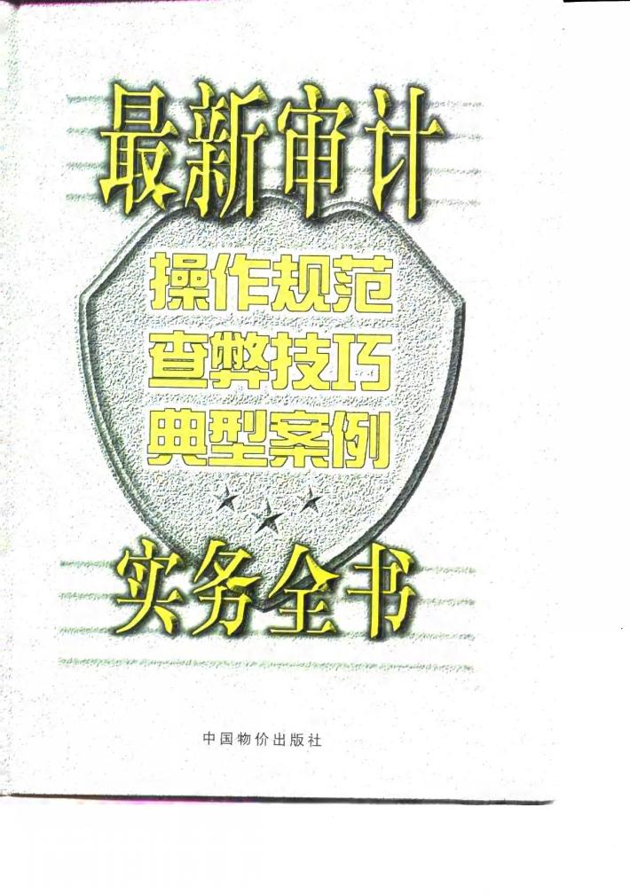 最新审计  操作规范  查弊技巧  典型案例实务全书  下