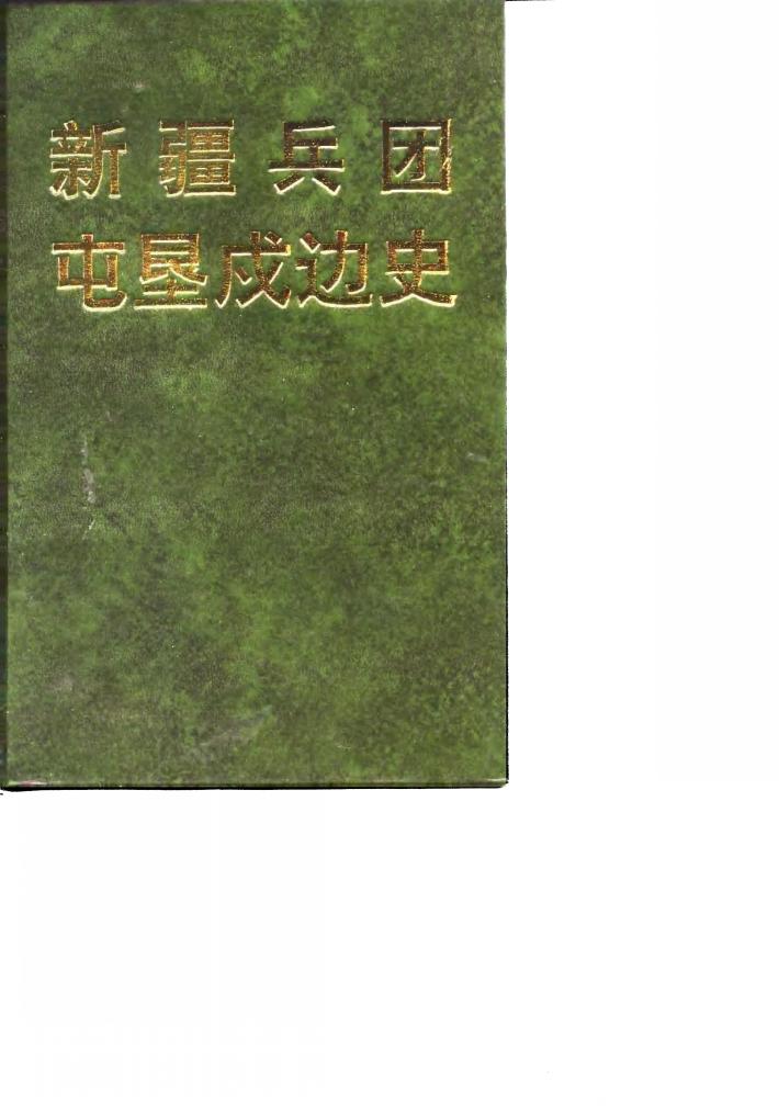 新疆兵团屯垦戍边史  下 封面