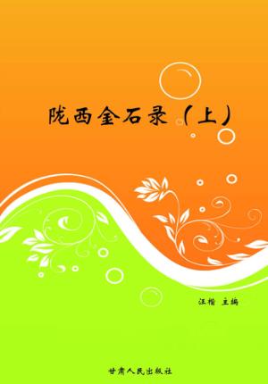 陇西金石录  上 封面