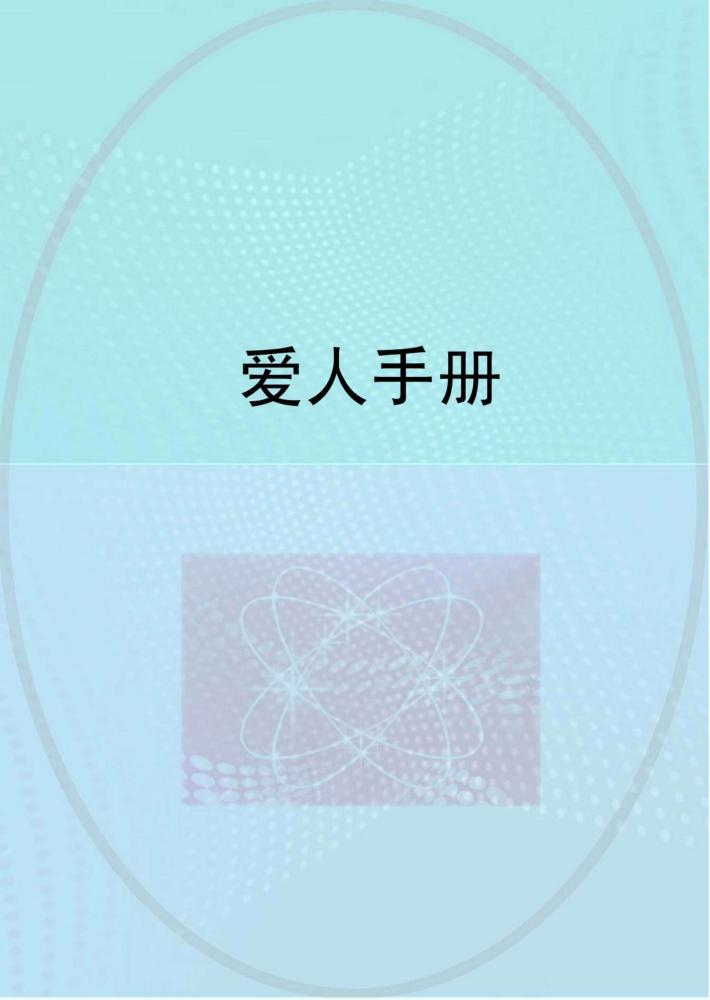爱人手册 封面