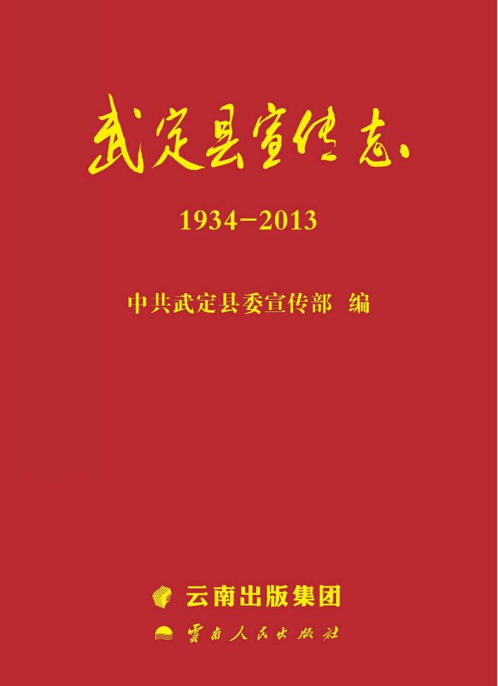 武定县宣传志 封面