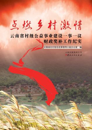 点燃乡村激情  云南省村级公益事业建设一事一议财政奖补工作纪实 封面