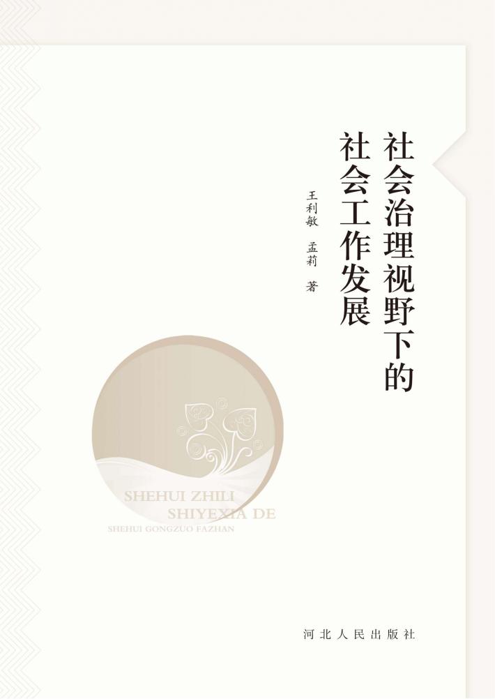 社会治理视野下的社会工作发展 封面