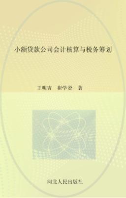 小额贷款公司会计核算与税务筹划 封面