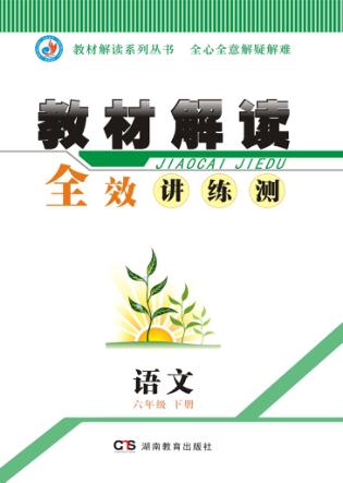 教材解读  全效讲·练·测  语文  六年级  下 封面