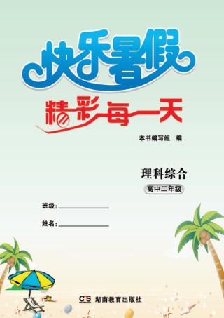 快乐暑假  精彩每一天  理科综合  高中二年级 封面