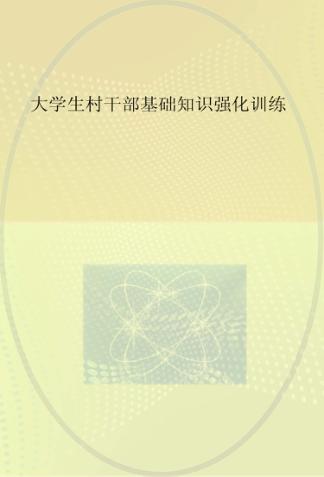大学生村干部基础知识强化训练 封面