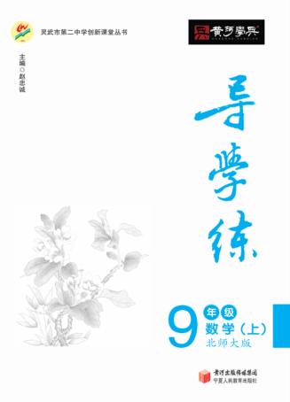 导学练  数学  九年级  上  北师大版 封面