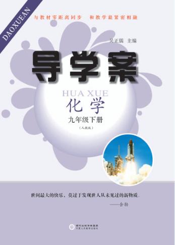 导学案  化学  九年级  下  人教版 封面