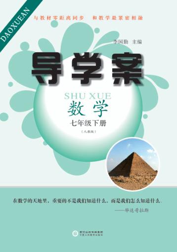 导学案  数学  七年级  下  人教版 封面