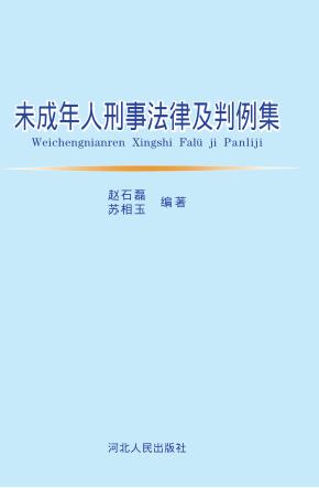 未成年人刑事法律及判例集 封面