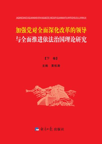加强党对全面深化改革的领导与全面推进依法治国理论研究  下 封面