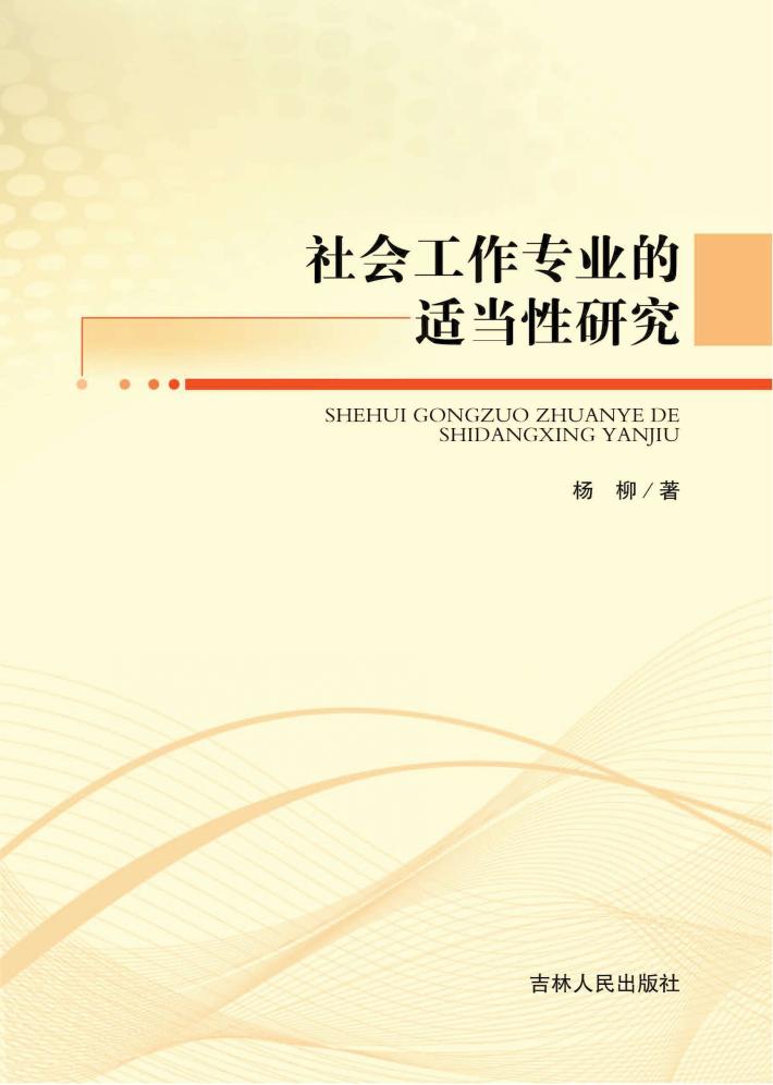 社会工作专业的适当性研究 封面