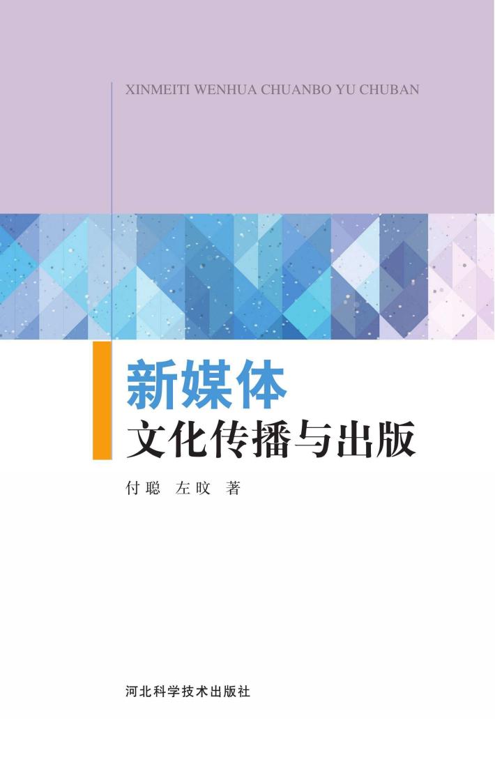 新媒体文化传播与出版 封面