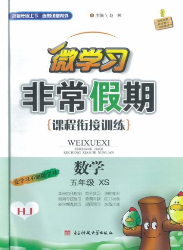 非常假期  五年级  数学 封面