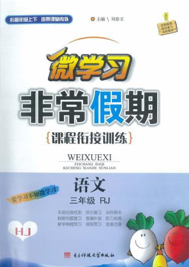 非常假期  三年级  语文 封面