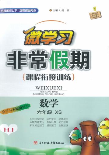非常假期  六年级  数学 封面
