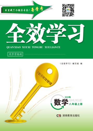 全效学习·同步学练测  数学  八年级  上  HSD版 封面