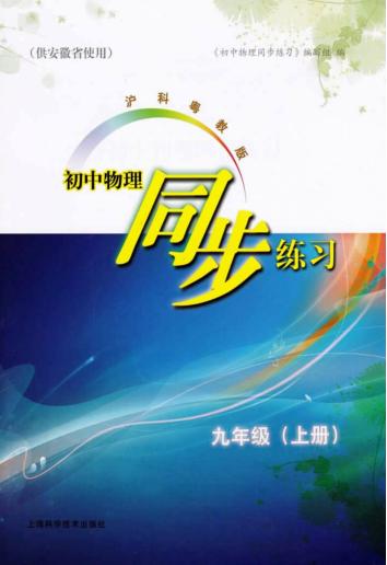 沪科粤教版初中物理同步练习  九年级  上 封面