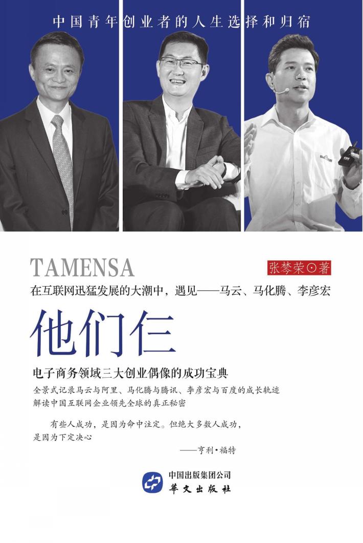 他们仨  电子商务领域三大创业偶像的成功宝典 封面