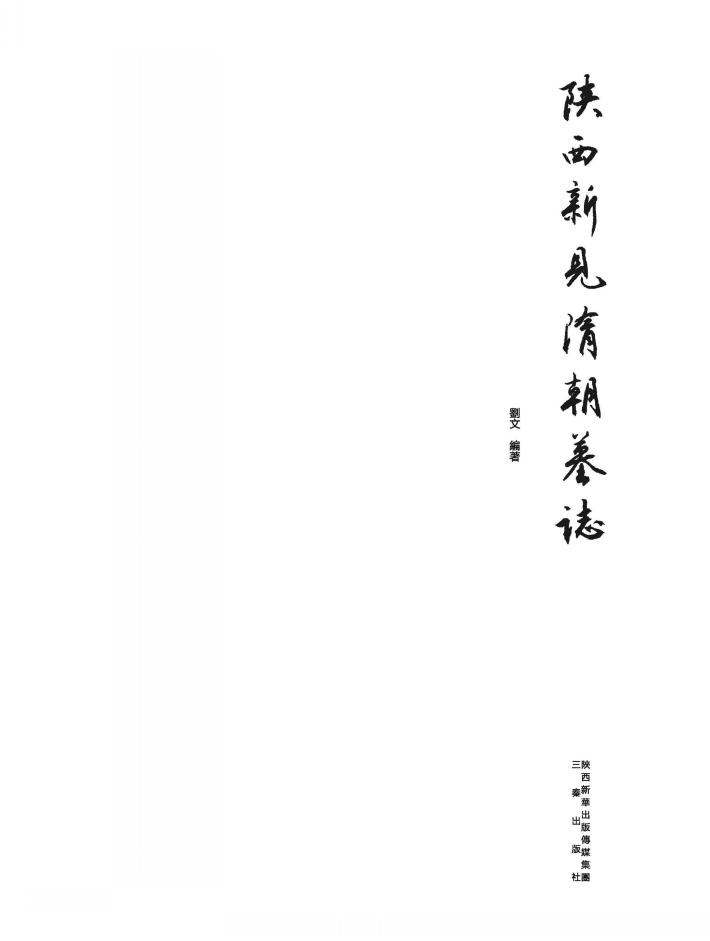 陕西新见隋朝墓志 封面