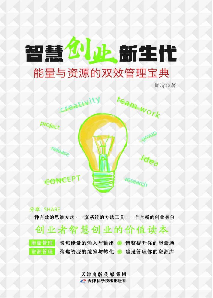 智慧创业新生代  能量与资源的双效管理宝典 封面