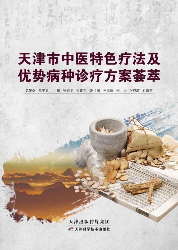 天津市中医特色疗法及优势病种诊疗方案荟萃 封面