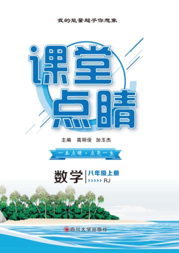 课堂点睛  数学  八年级  上  （RJ） 封面