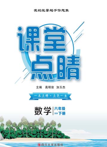课堂点睛  数学  八年级  下 封面