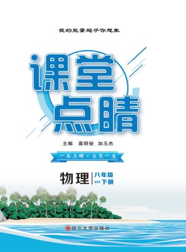 课堂点睛  物理  八年级  下 封面