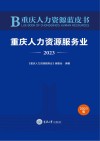 重庆人力资源蓝皮书  重庆人力资源服务业  2023 封面