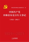 中国共产党田林县历史百年大事记  1921-2021 封面